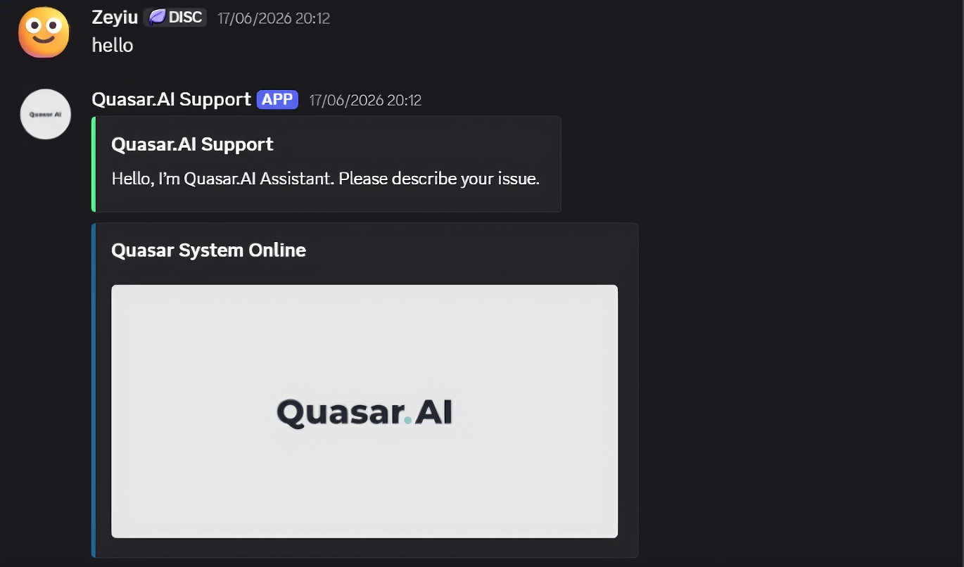 Quasar Support